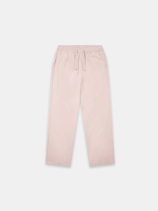 Poplin Drawstring Trouser in Washed Pink