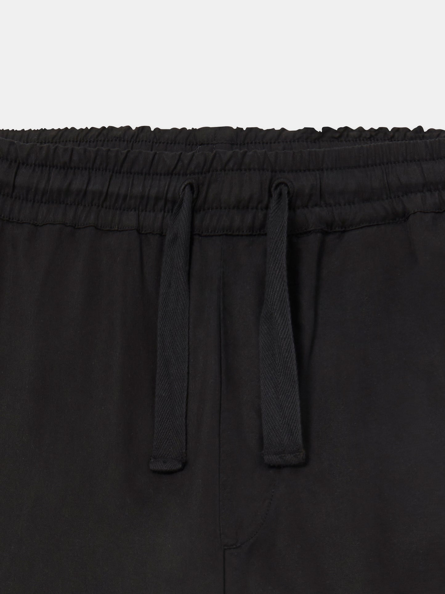 Judd Drawstring Trouser in Black