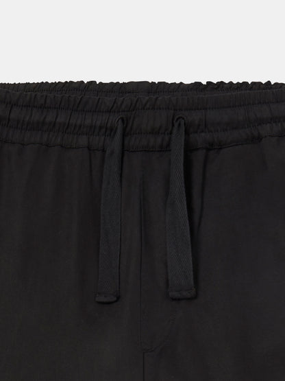 Judd Drawstring Trouser in Black