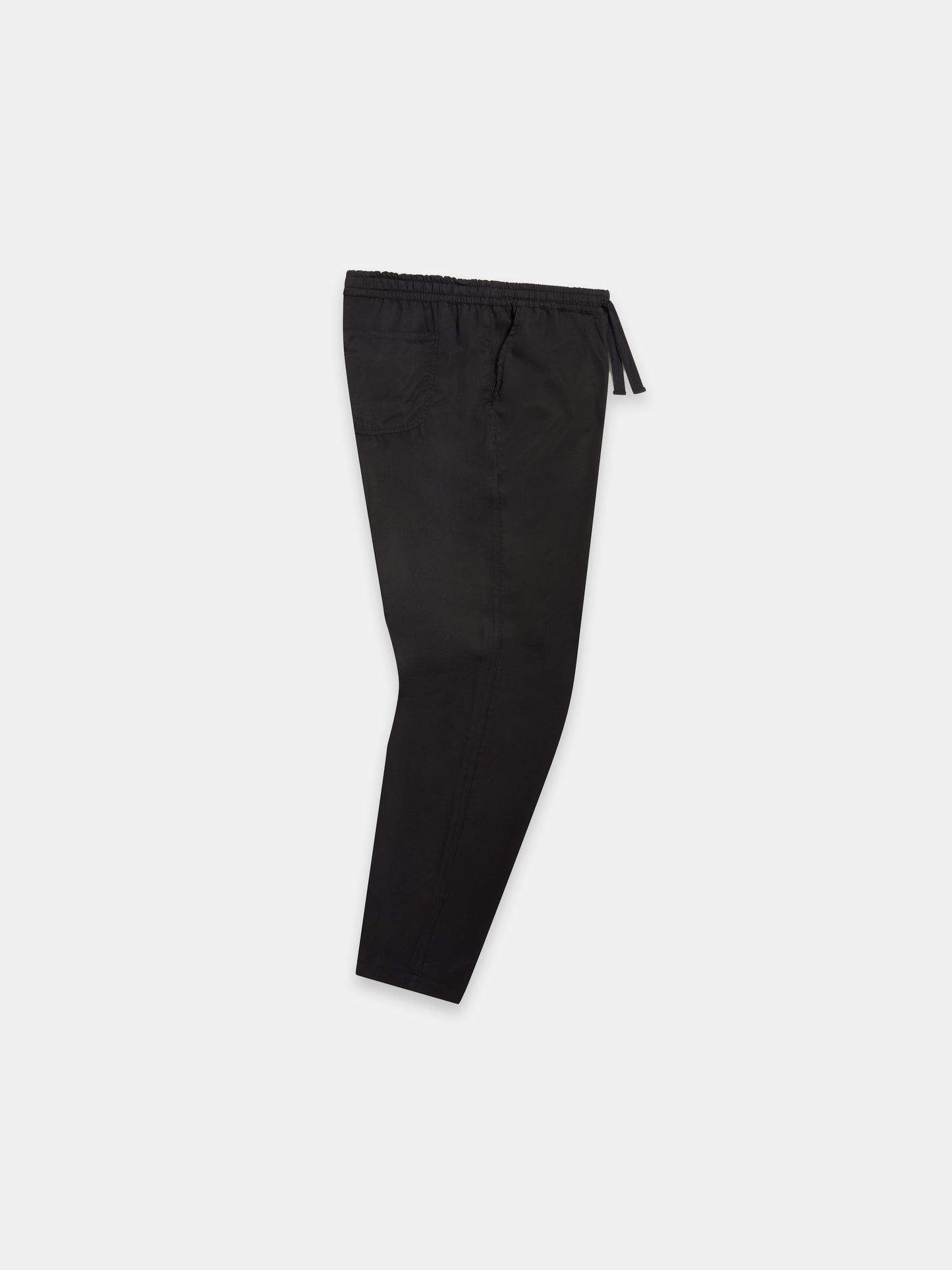 Judd Drawstring Trouser in Black