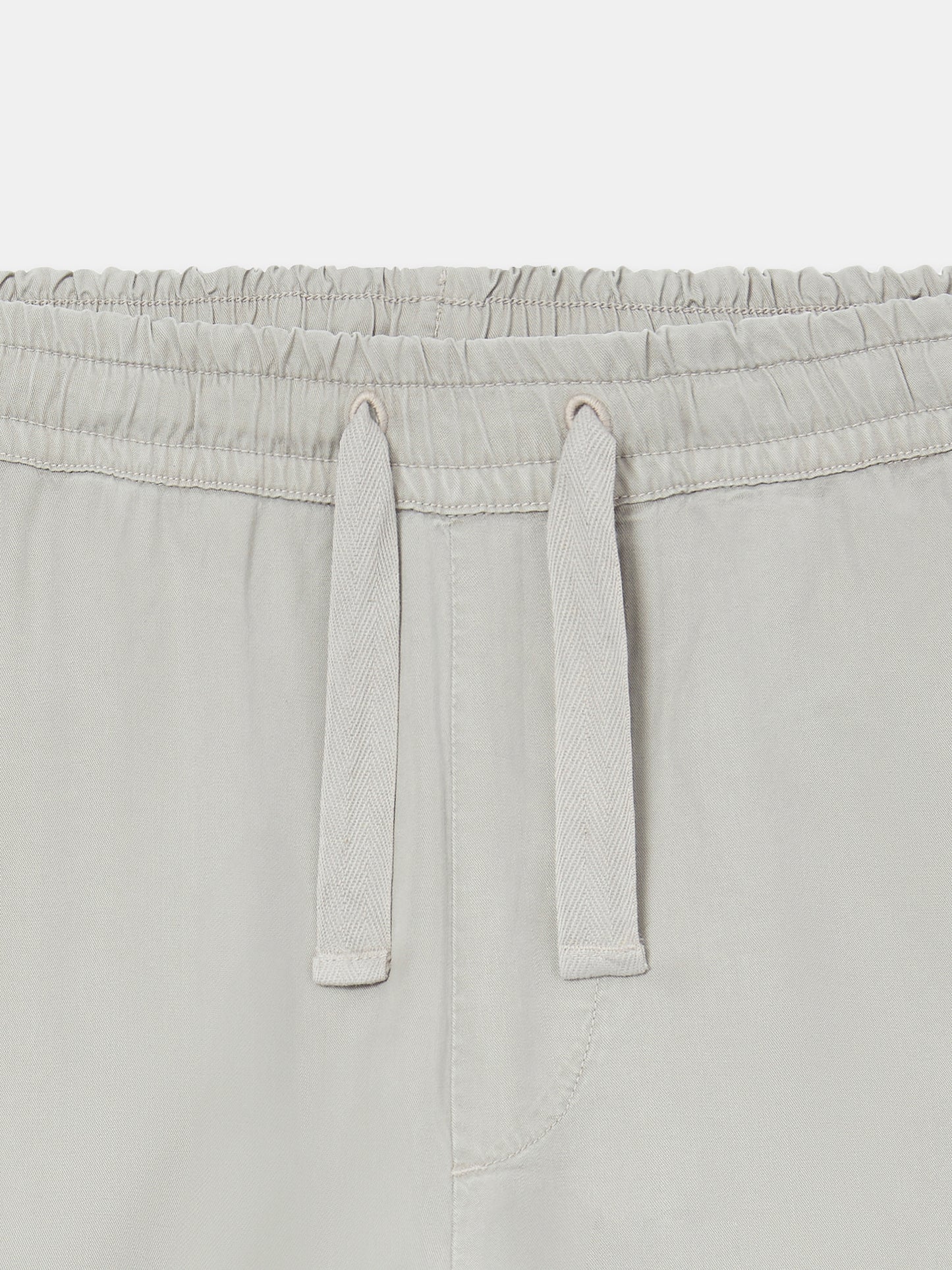 Judd Drawstring Trouser in Light Grey