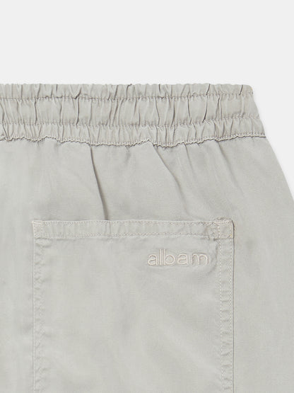 Judd Drawstring Trouser in Light Grey