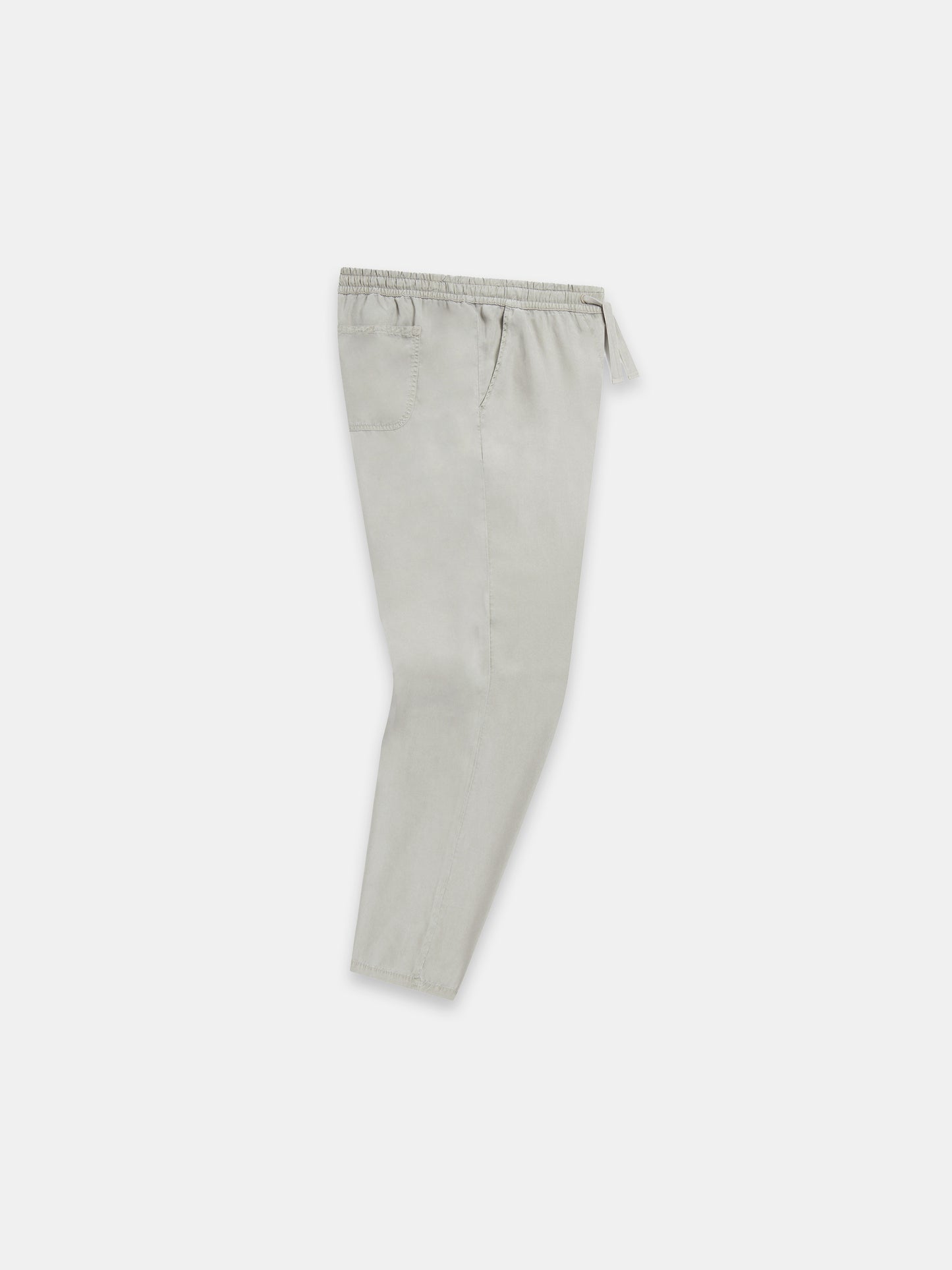 Judd Drawstring Trouser in Light Grey