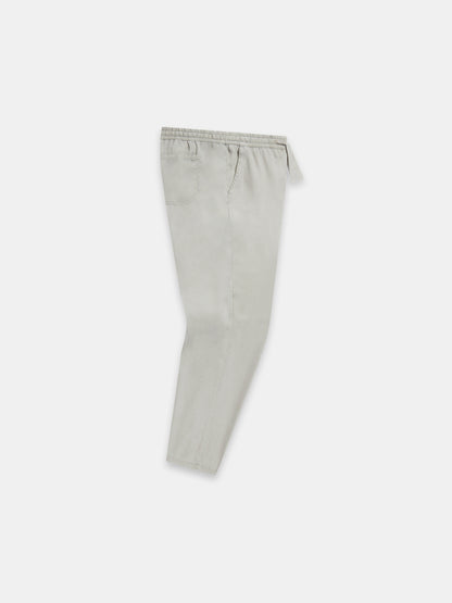 Judd Drawstring Trouser in Light Grey