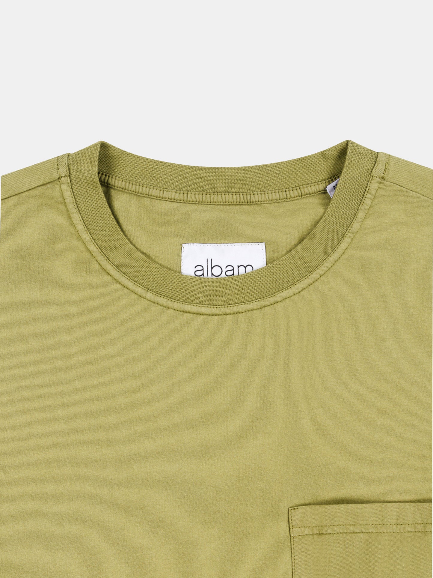 Woven Pocket T-Shirt in Khaki