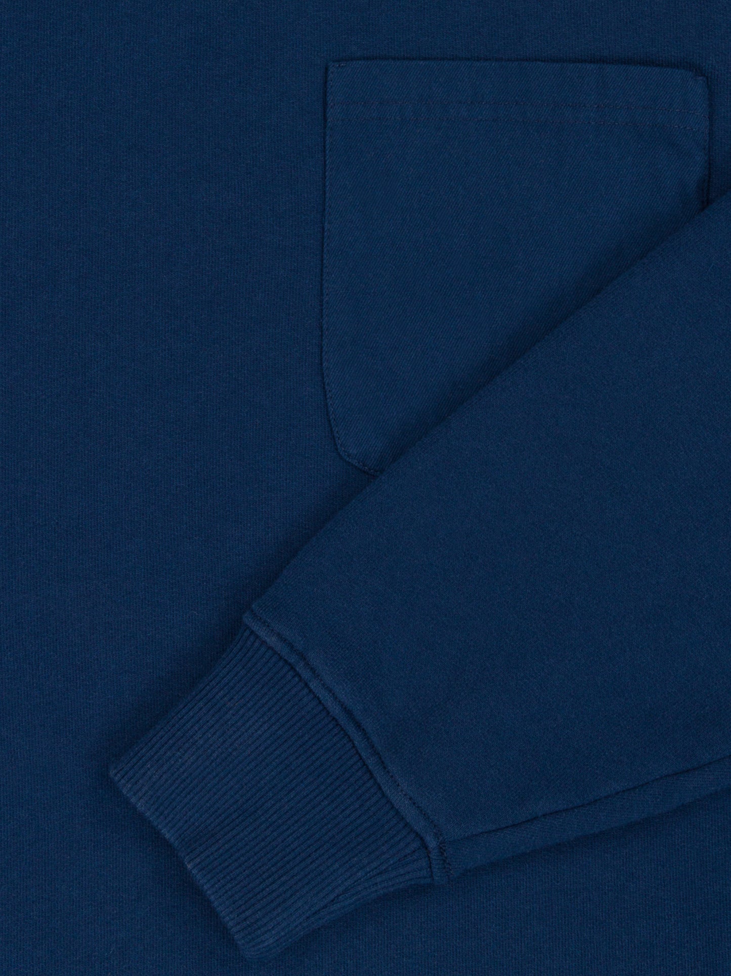 Woven Pocket Sweatshirt in Navy