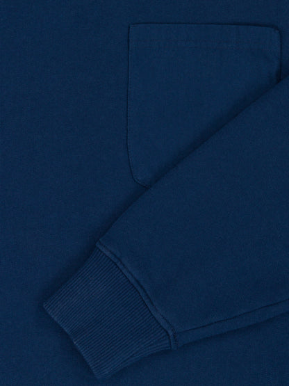 Woven Pocket Sweatshirt in Navy