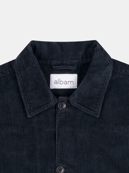 Chore Cord Jacket in Washed Black