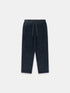 Simple Cord Drawstring Trouser in Washed Black