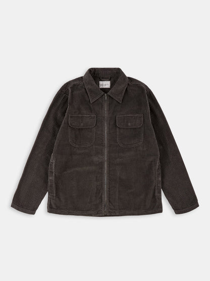 Cord Clarence Jacket in Charcoal
