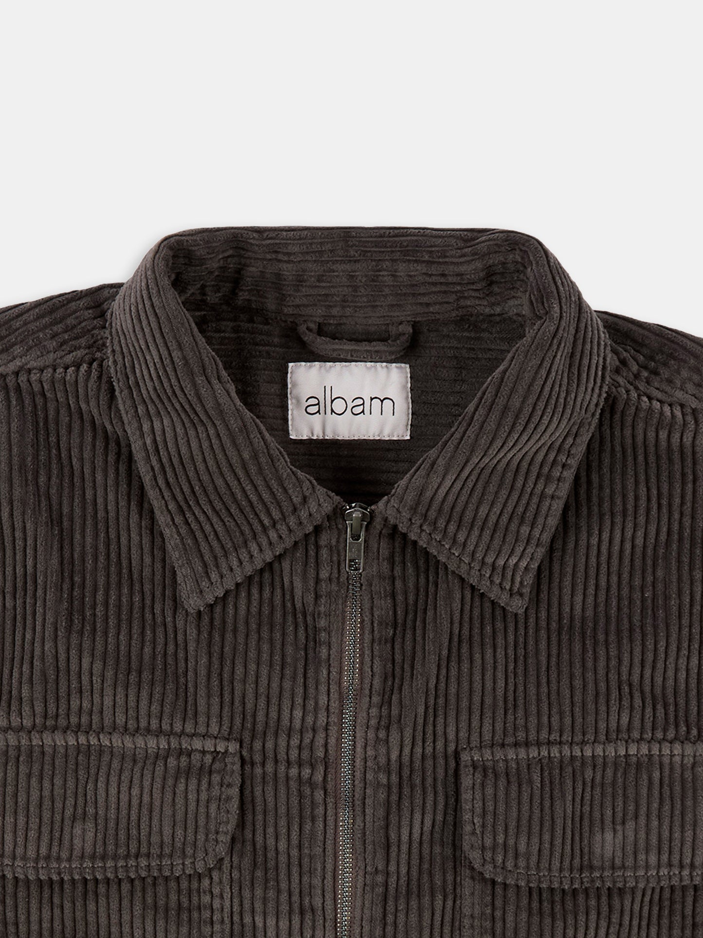 Cord Clarence Jacket in Charcoal