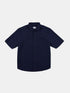Derby Seersucker Shirt in Dark Navy