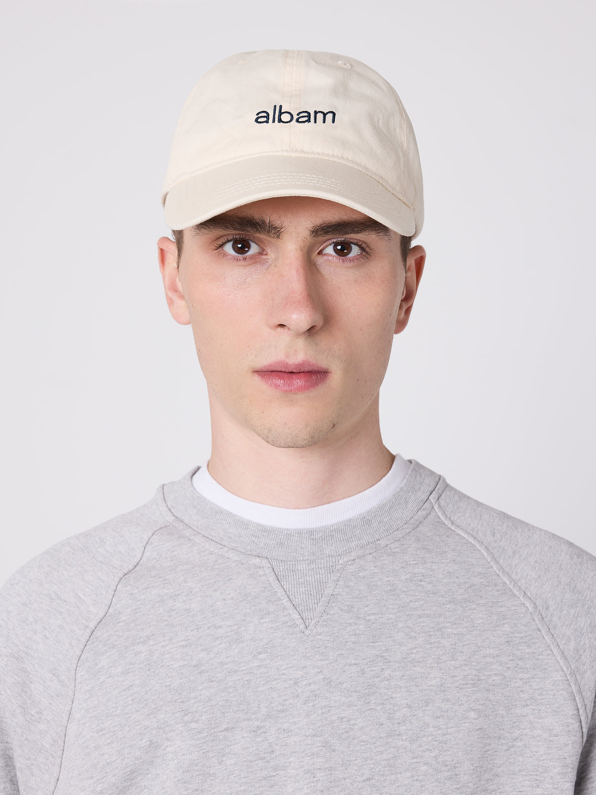 Edgware Logo Cap in Ecru