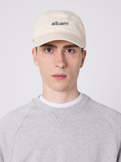 Edgware Logo Cap in Ecru