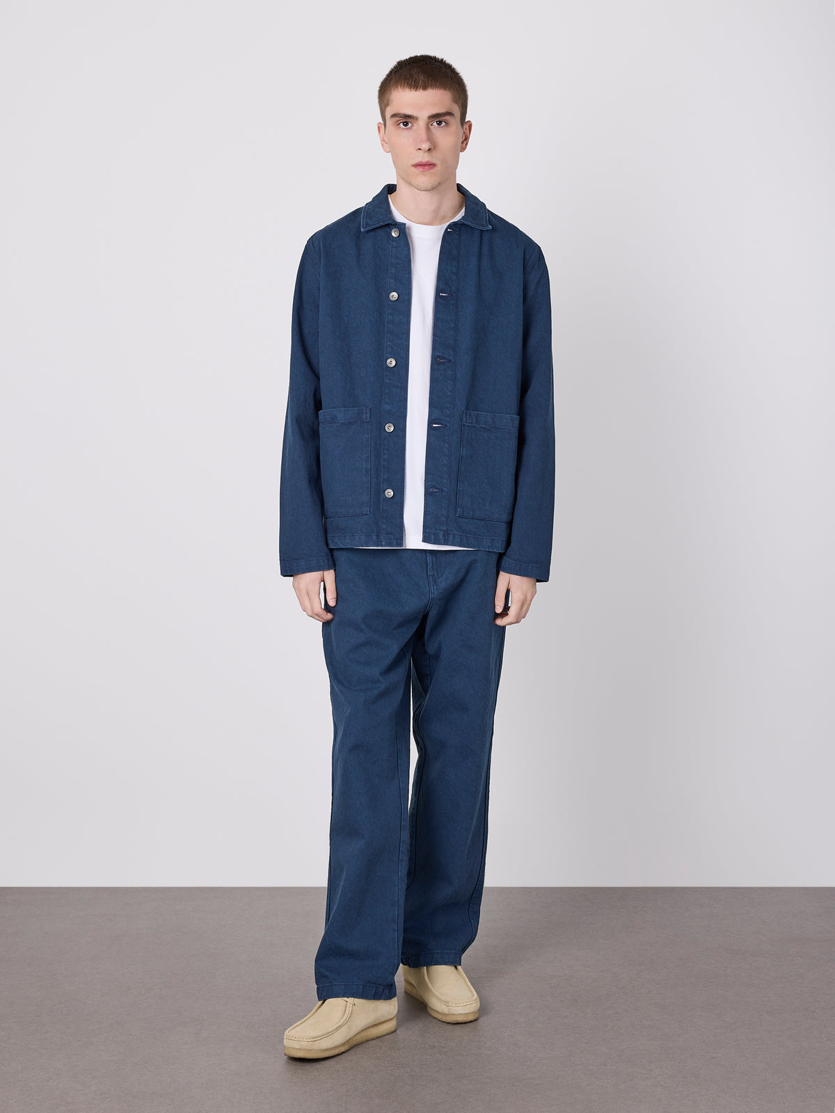 Forge Washed Twill Jacket in Dark Navy