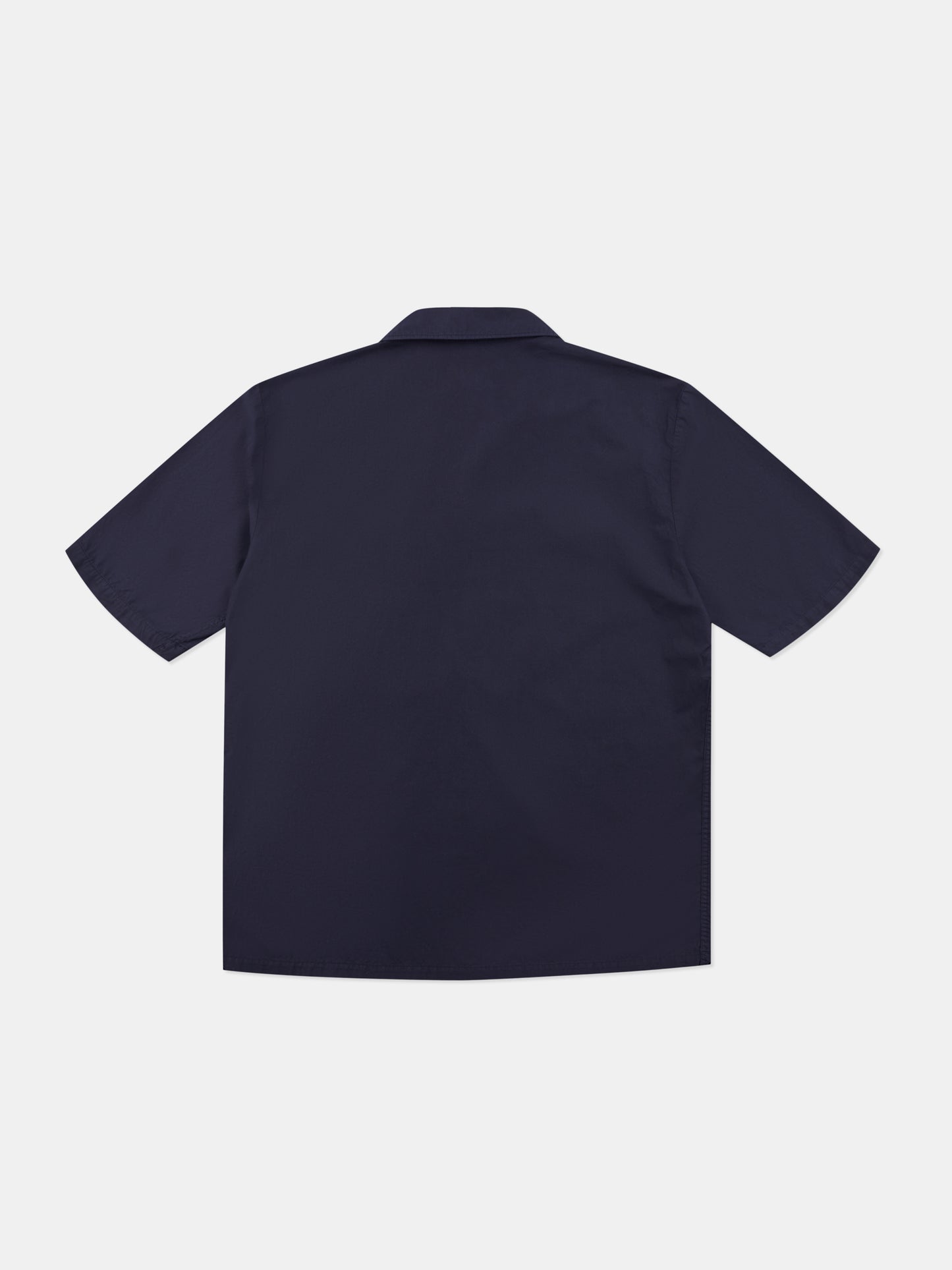 Grange Poplin Shirt in Dark Navy