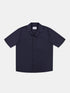 Grange Poplin Shirt in Dark Navy