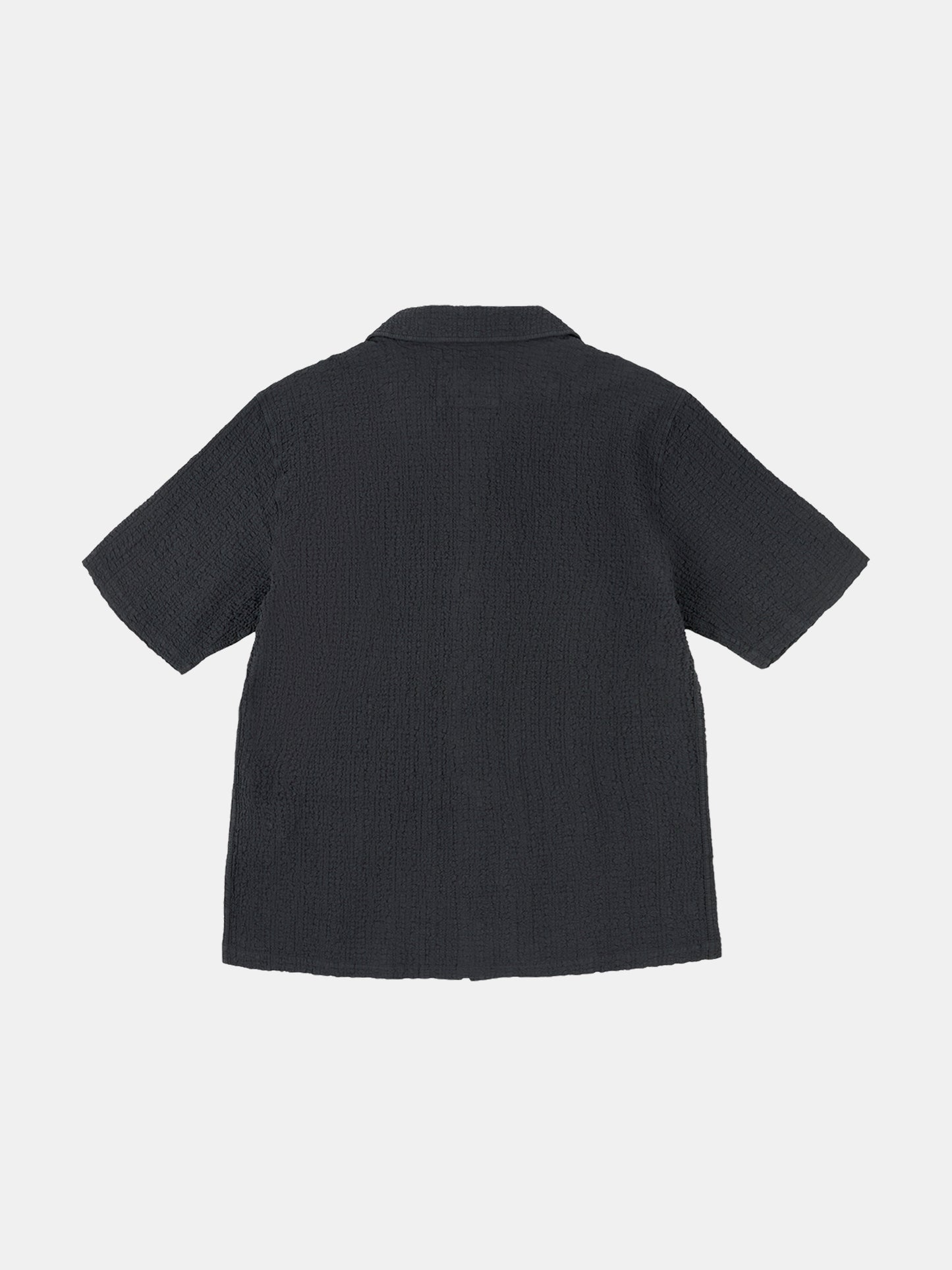Seersucker Fenton Shirt in Black