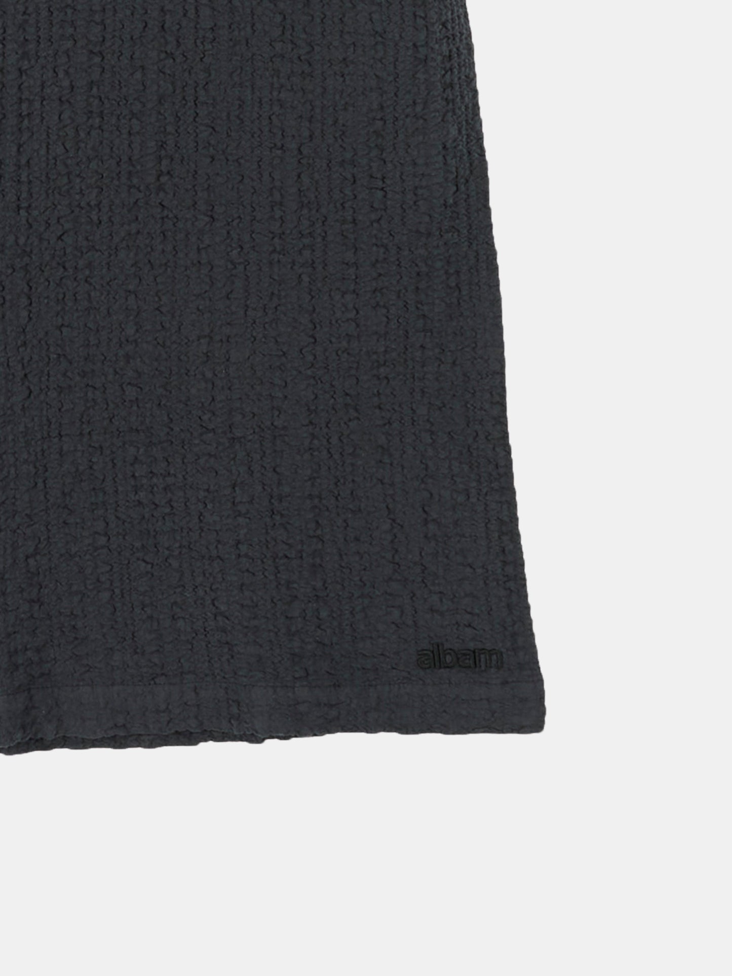 Seersucker Fenton Shirt in Black