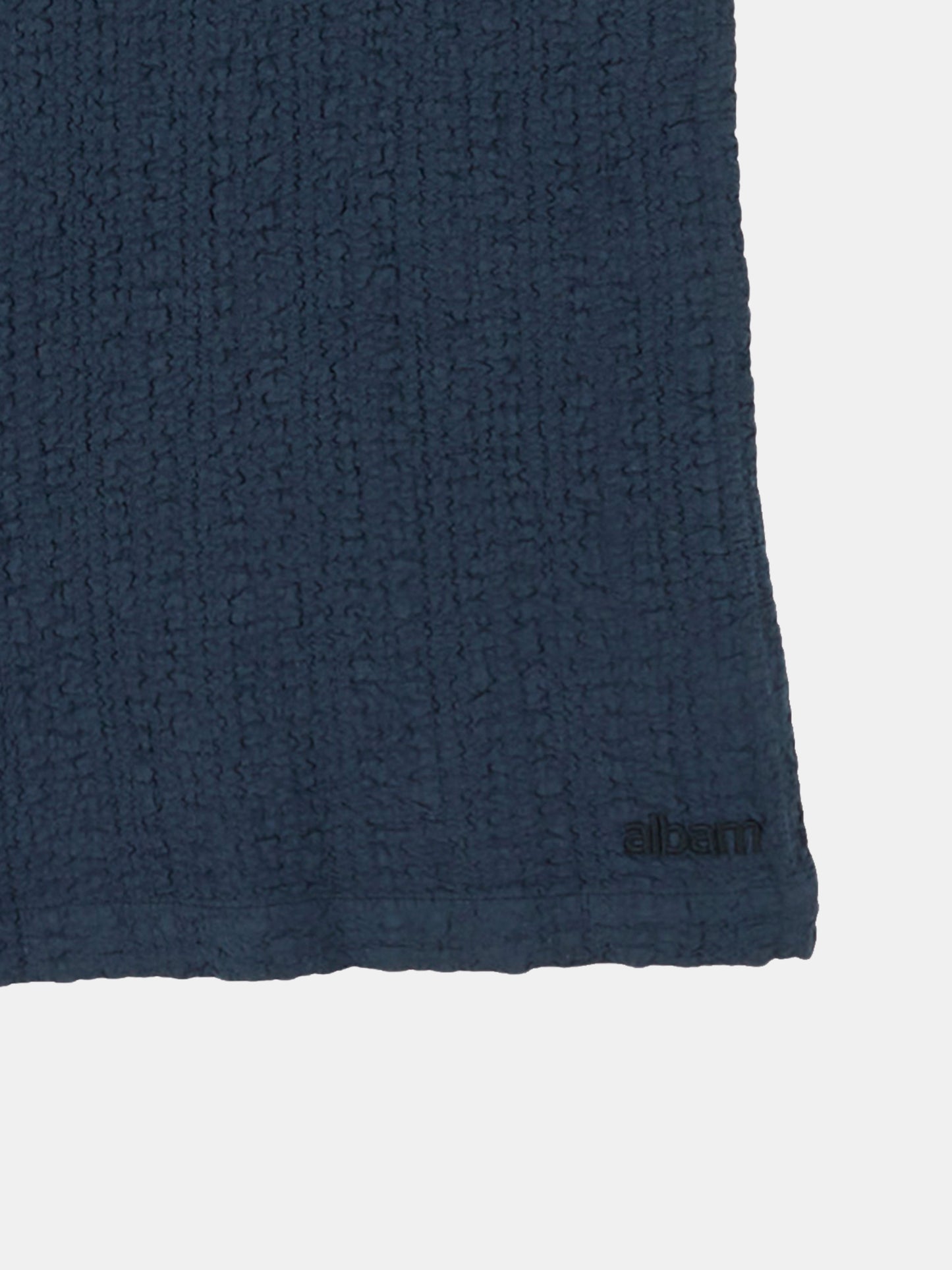 Seersucker Fenton Shirt in Dark Navy