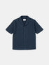 Seersucker Fenton Shirt in Dark Navy