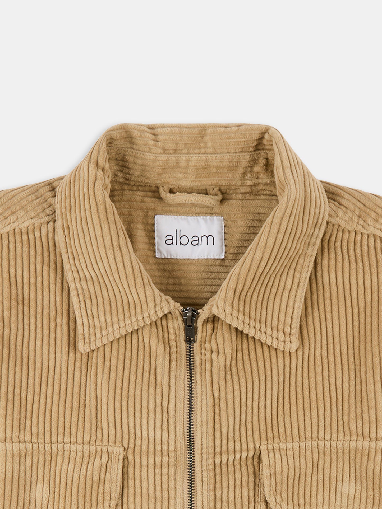 Cord Clarence Jacket in Stone