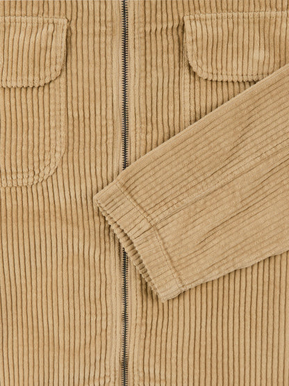 Cord Clarence Jacket in Stone